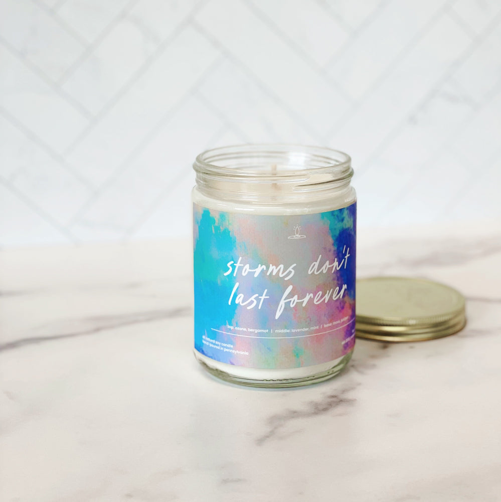 'Storms Don't Last Forever' Soy Candle - Standard