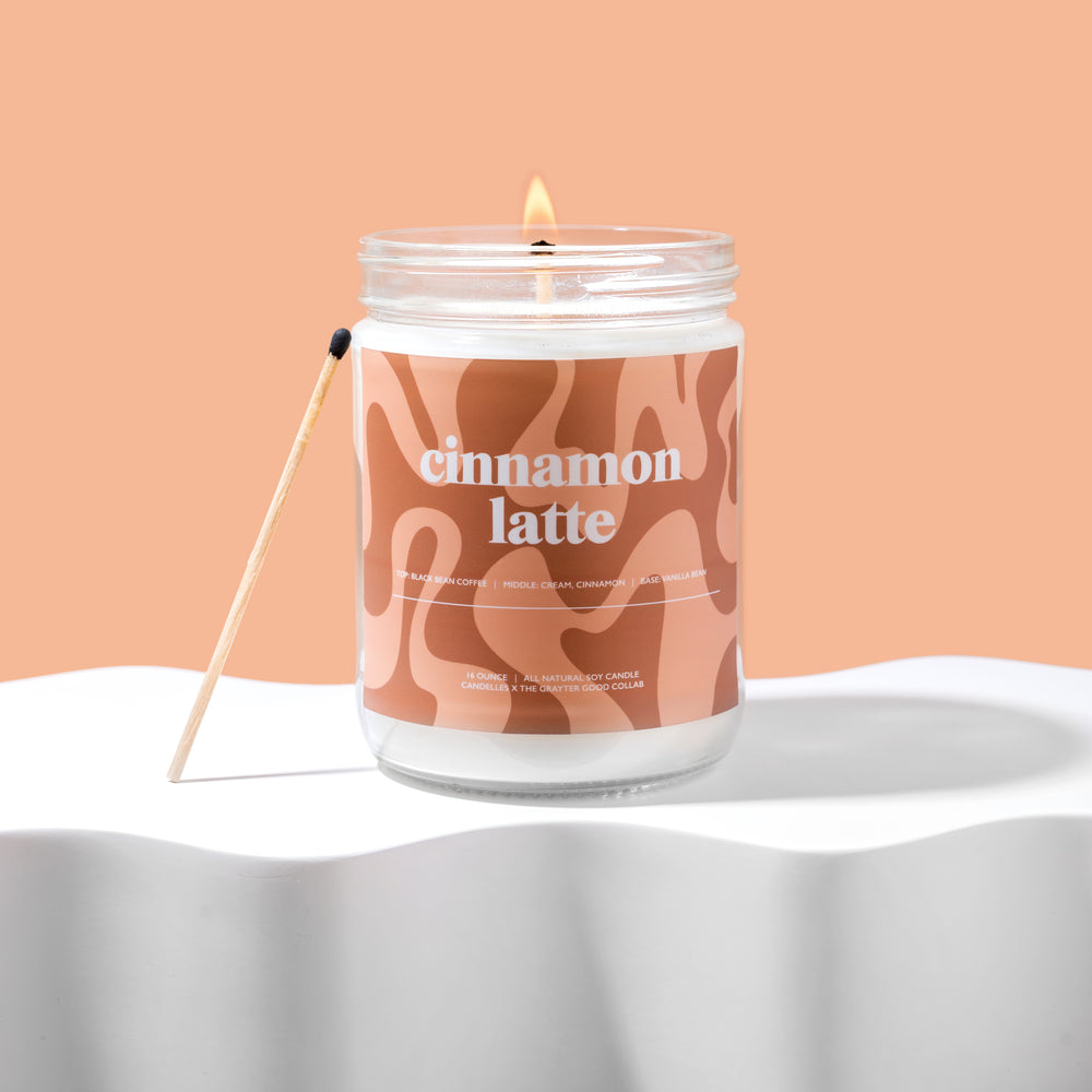 The Grayter Good x Candelles Cinnamon Latte Soy Candle - Standard