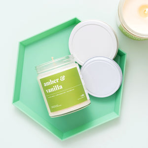 Amber and Vanilla Soy Candle - Standard