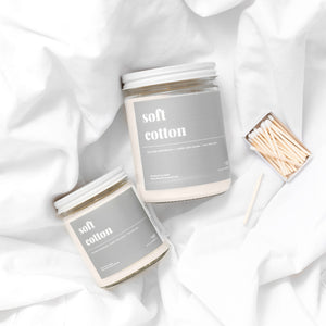 Soft Cotton Soy Candle - Standard