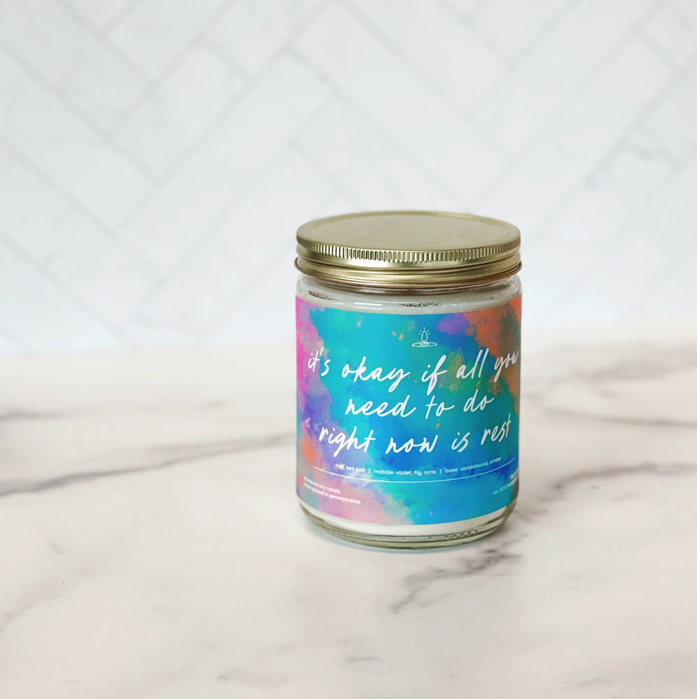 'It's Okay To Rest' Soy Candle - Standard