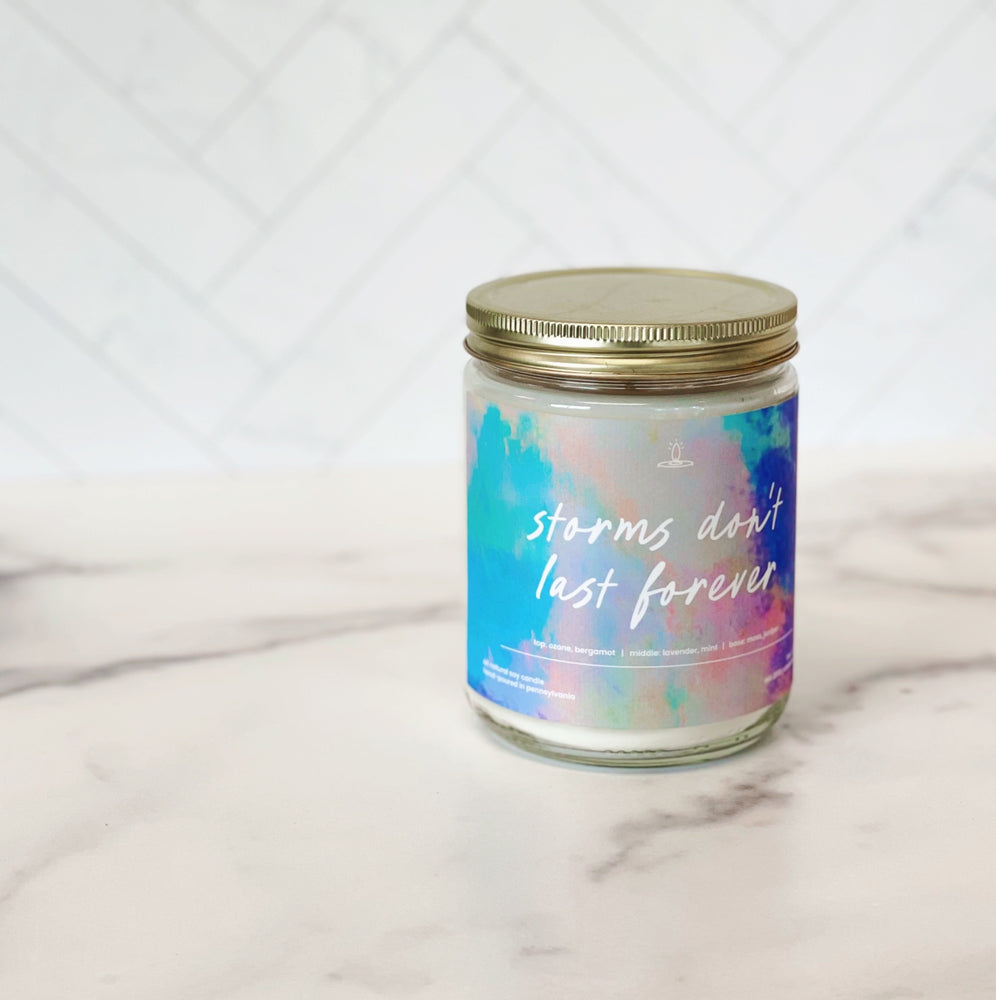 'Storms Don't Last Forever' Soy Candle - Standard