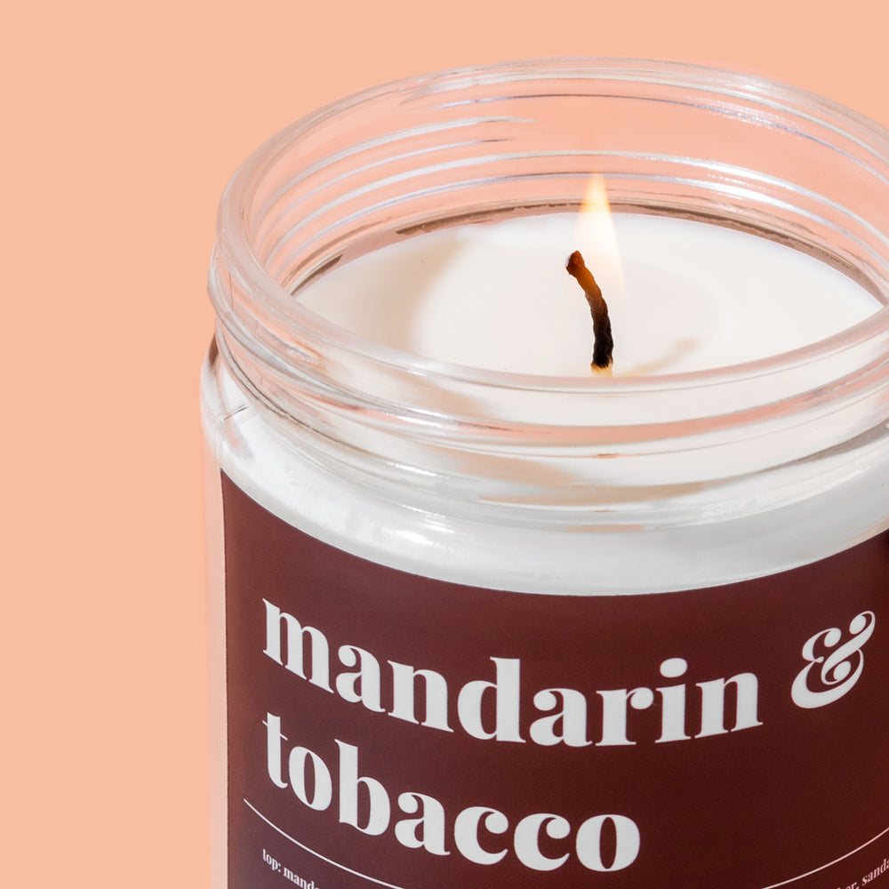 Mandarin & Tobacco Soy Candle - Standard