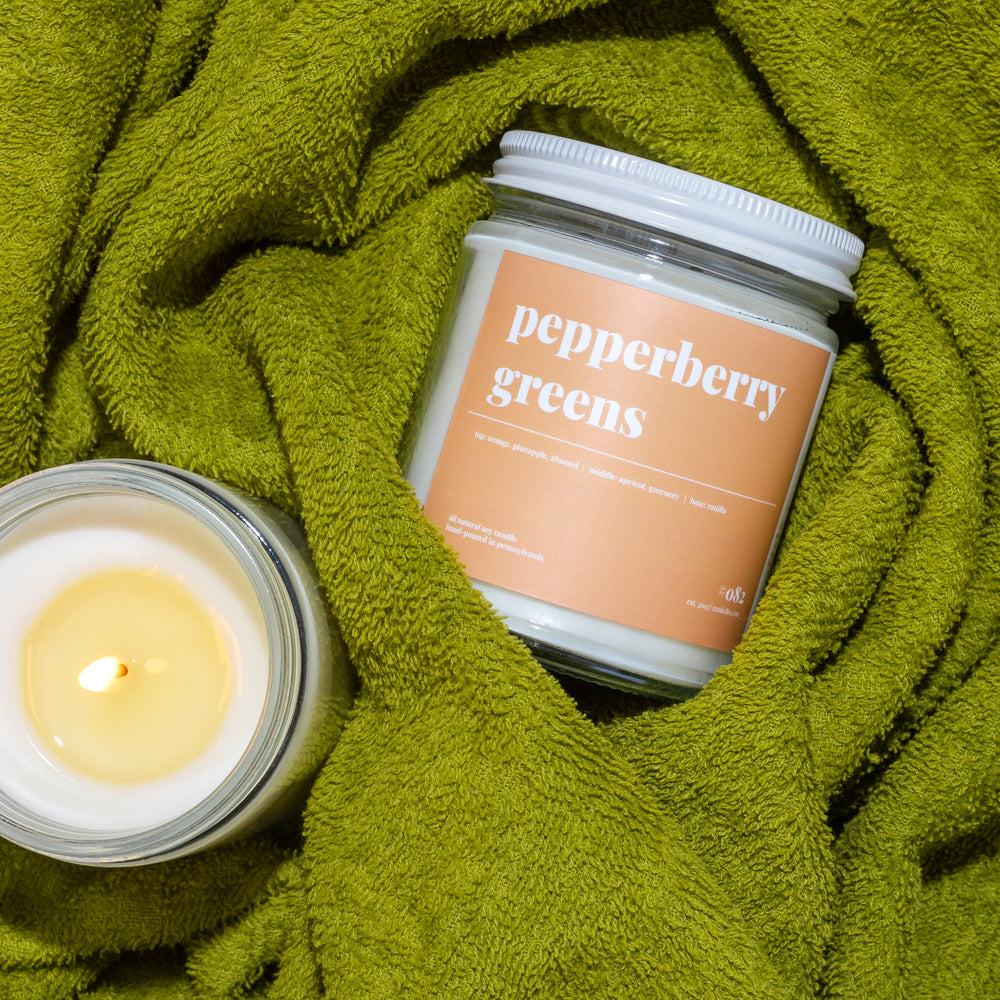 Pepperberry Greens Soy Candle - Petite