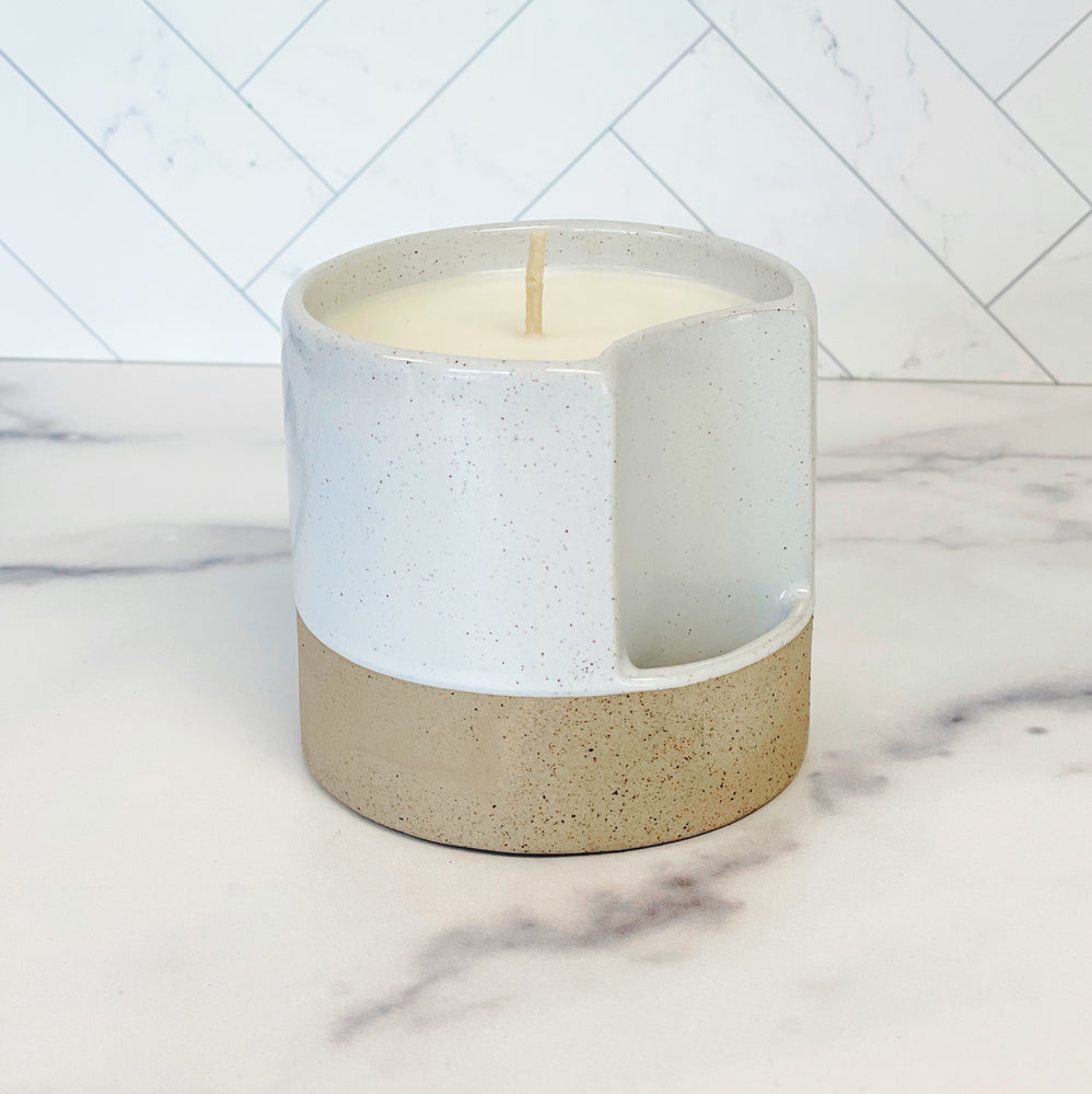 PREORDER: Fall Ceramic Soy Candle & Matchstick Holder