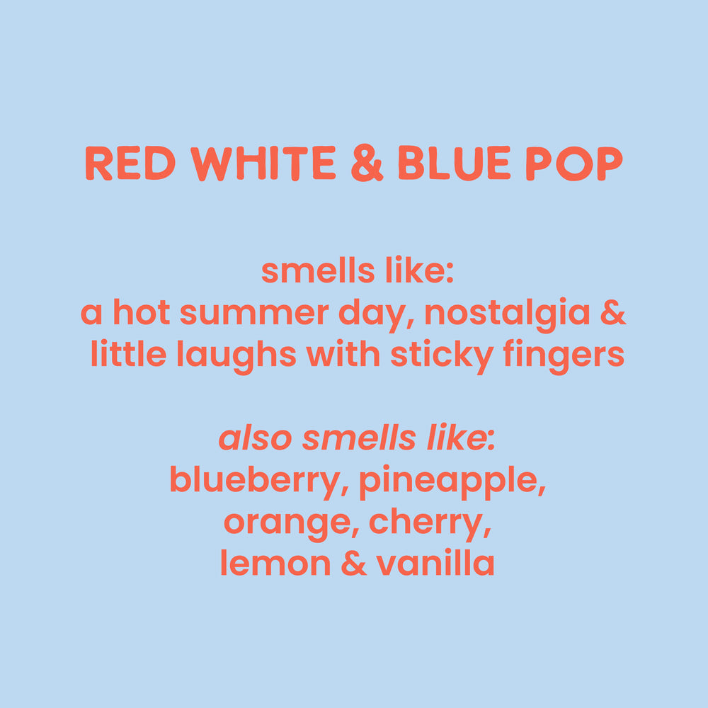 Red, White & Blue Pop Scented Soy Candle