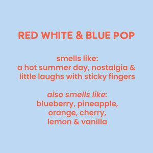 Red, White & Blue Pop Scented Soy Candle