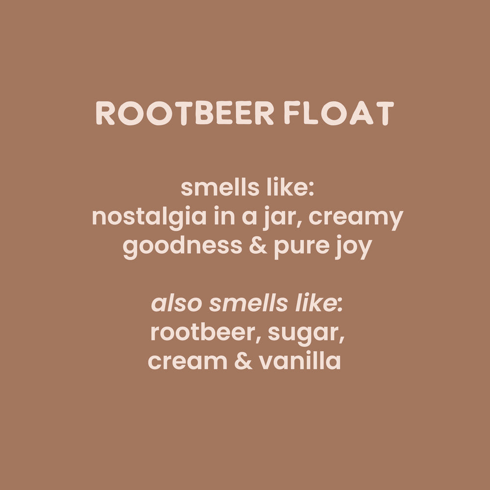 Rootbeer Float Scented Soy Candle