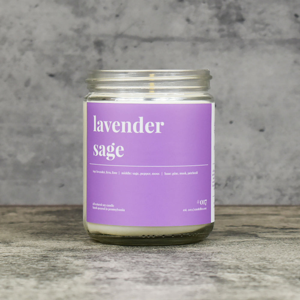 Lavender Sage Soy Candle - Standard