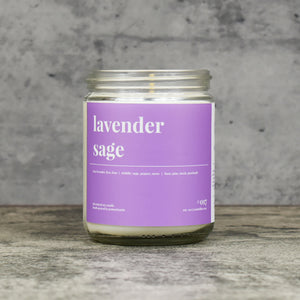 Lavender Sage Soy Candle - Standard