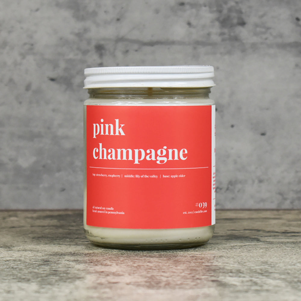 Pink Champagne Soy Candle - Standard