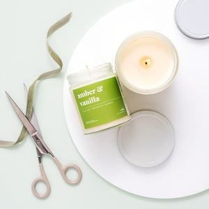 
            
                Load image into Gallery viewer, Amber and Vanilla Soy Candle - Petite
            
        