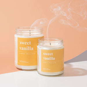 Sweet Vanilla Soy Candle - Petite