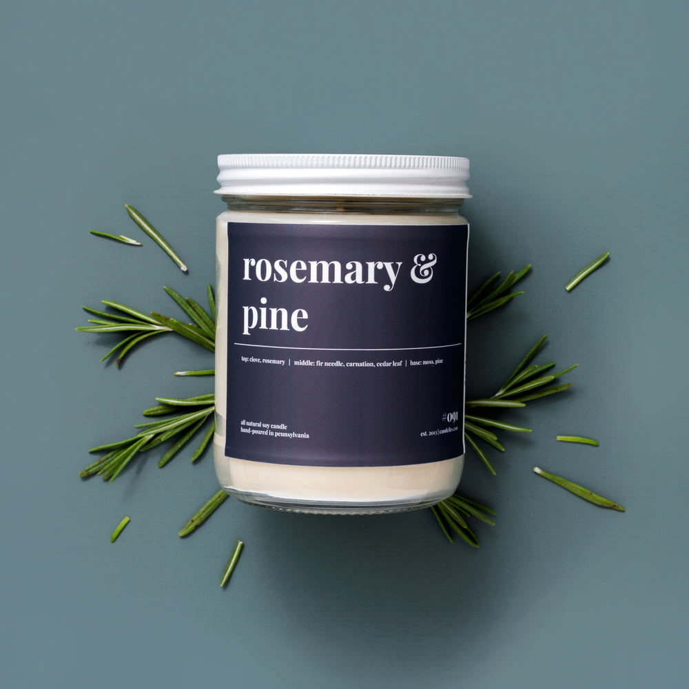 Rosemary and Pine Soy Candle - Standard