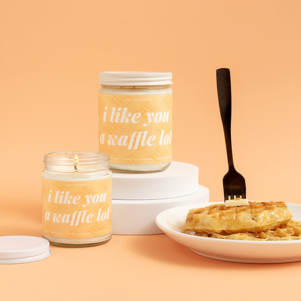 "I Like You A Waffle Lot" Soy Candle - Petite