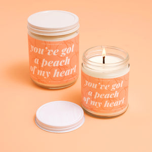 "You've Got A Peach Of My Heart" Soy Candle - Petite