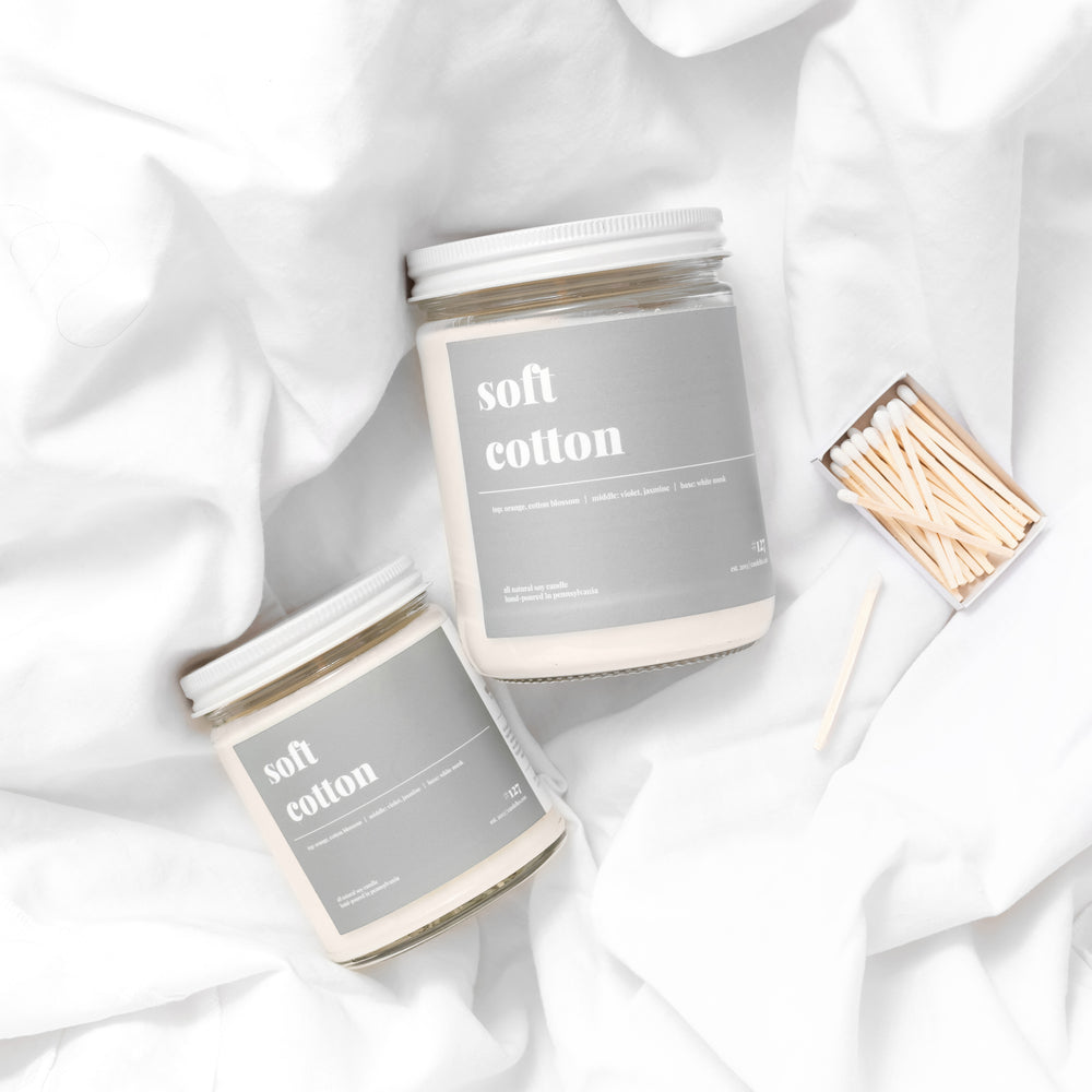
            
                Load image into Gallery viewer, Soft Cotton Soy Candle - Petite
            
        