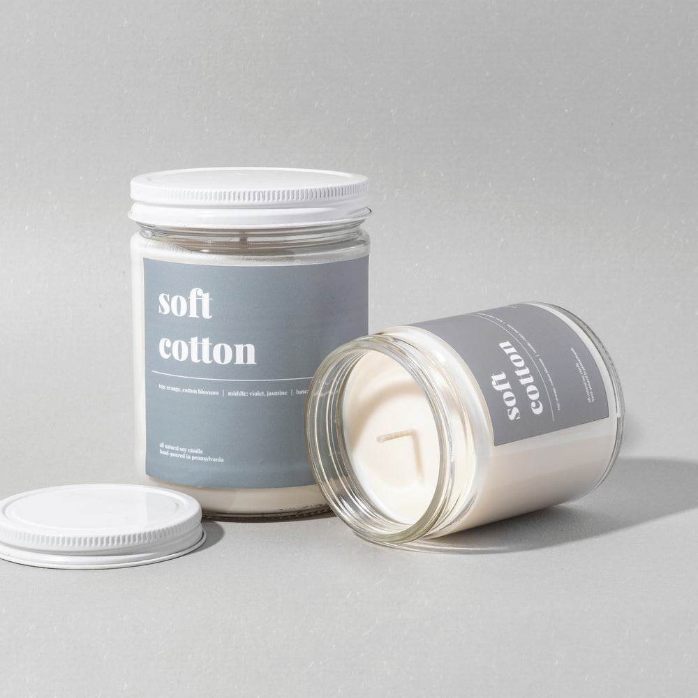 
            
                Load image into Gallery viewer, Soft Cotton Soy Candle - Standard
            
        