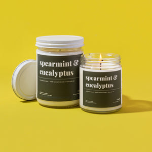 Spearmint & Eucalyptus Soy Candle - Standard