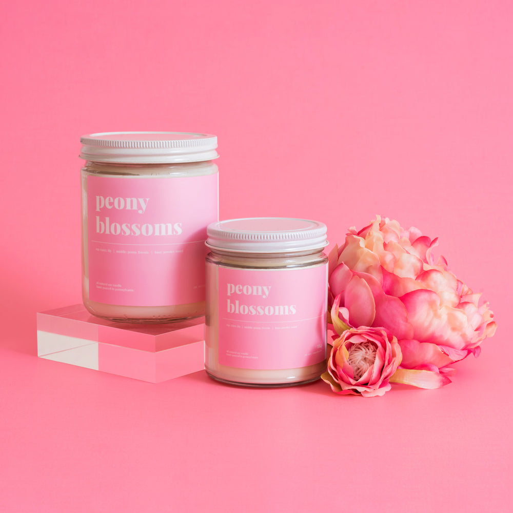 Peony Blossoms Soy Candle - Petite
