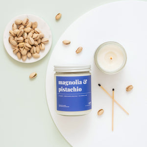
            
                Load image into Gallery viewer, Magnolia and Pistachio Soy Candle - Petite
            
        
