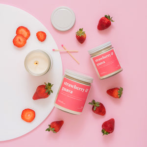 
            
                Load image into Gallery viewer, Strawberry and Guava Soy Candle - Petite
            
        