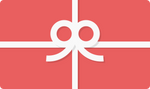 Red gift card graphic with a bow displayed as if it is a wrapped gift