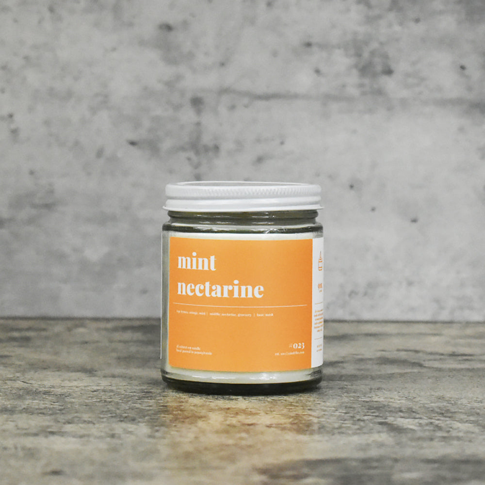 Mint Nectarine Soy Candle - Petite