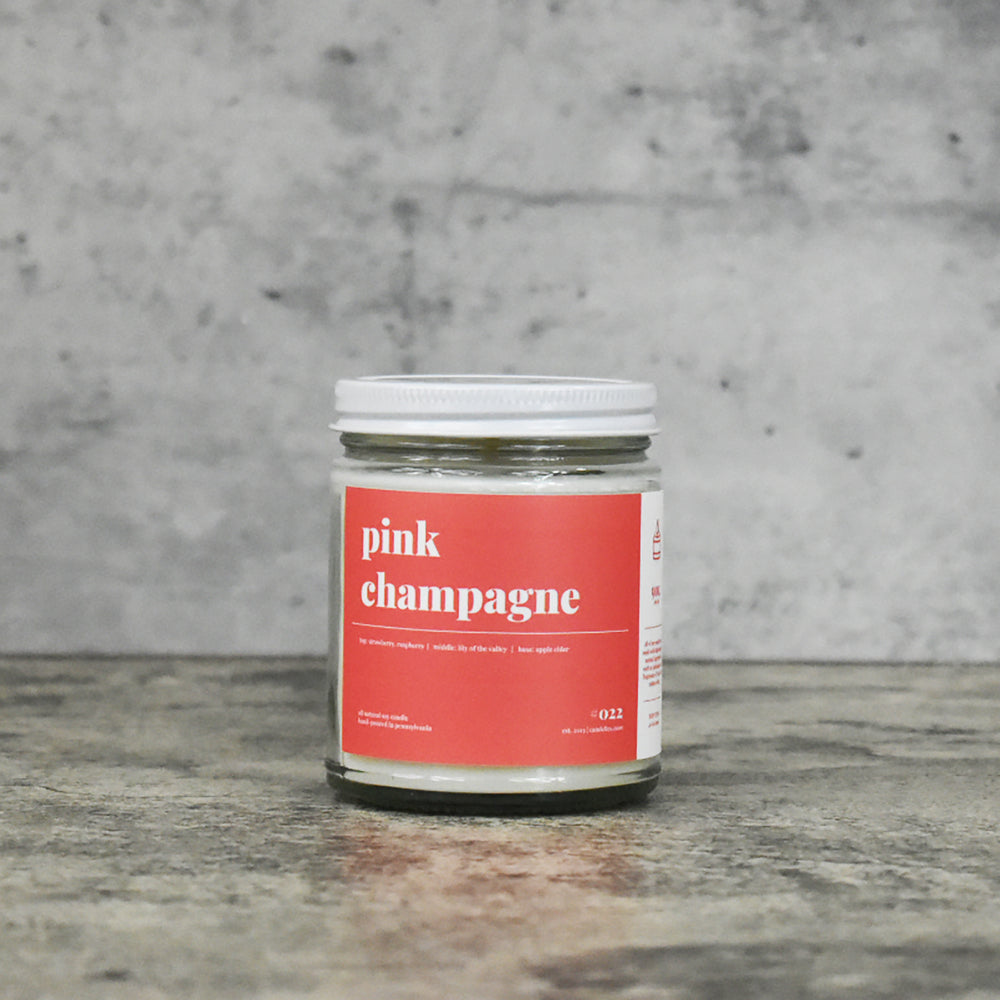 Pink Champagne Soy Candle - Petite