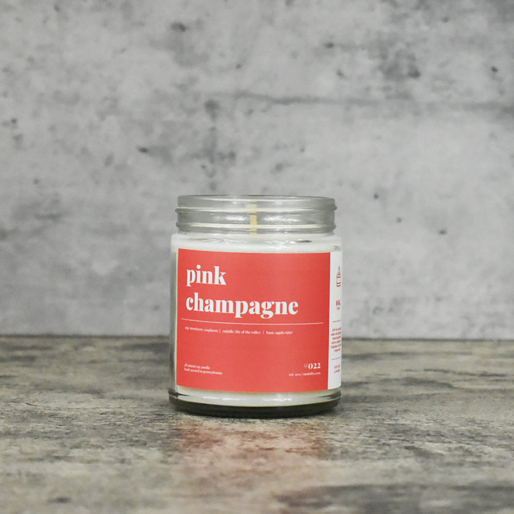 Pink Champagne Soy Candle - Petite