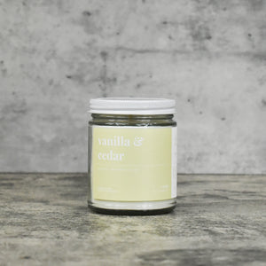 Vanilla and Cedar Soy Candle - Petite