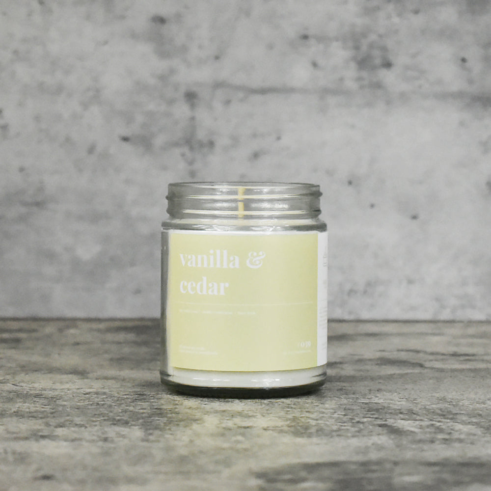 Vanilla and Cedar Soy Candle - Petite